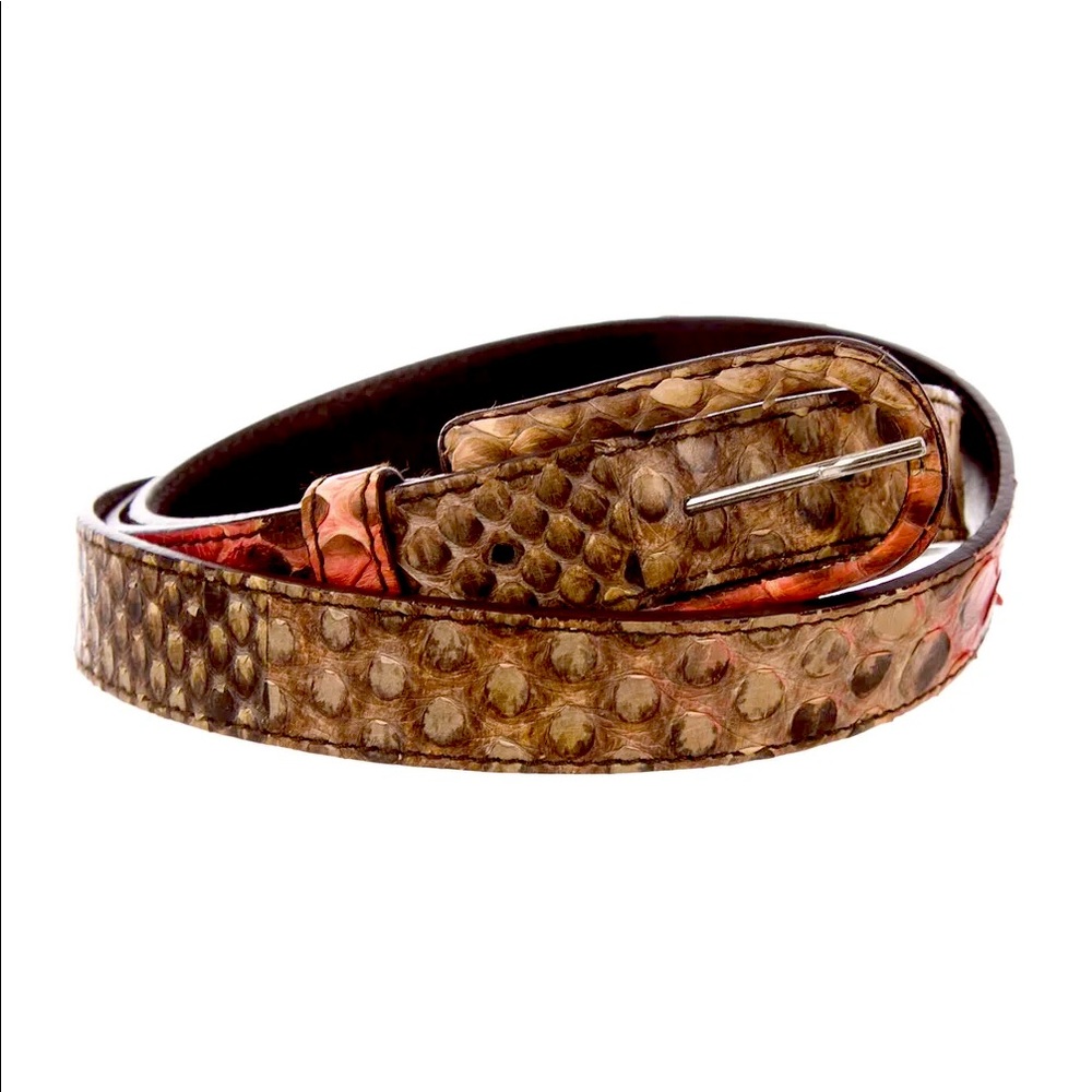 NWT 38” RARE PRADA PYTHON BELT AUTHENTIC STUNNING NO LONGER ALLOWED TO BE MADE